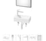 Комплект 6 в 1 Wellsee Lavinia Boho Bathroom Sink накладная/подвесная раковина 40x20 см 20219586R 1
