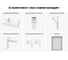 Комплект 6 в 1 Wellsee Lavinia Boho Bathroom Sink накладная/подвесная раковина 40x20 см 20219586R 12