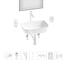 Комплект 7 в 1 Wellsee Lavinia Boho Bathroom Sink накладная раковина 46x33 см 3331110 20219320R 1