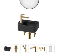 Комплект 6 в 1 Wellsee Lavinia Boho Bathroom Sink накладная/подвесная раковина 37x25 см 20219859R