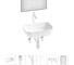 Комплект 6 в 1 Wellsee Lavinia Boho Bathroom Sink накладная раковина 46x33 см 3331110 20219316R 1