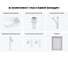 Комплект 6 в 1 Wellsee Lavinia Boho Bathroom Sink накладная раковина 46x33 см 3331110 20219316R 12