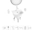 Комплект 7 в 1 Wellsee Lavinia Boho Bathroom Sink накладная/подвесная раковина 34x36 см 20219912R 1