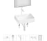Комплект 6 в 1 Wellsee Lavinia Boho Bathroom Sink накладная раковина 50x38 см 3331111 20219436R 1
