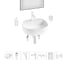 Комплект 7 в 1 Wellsee Lavinia Boho Bathroom Sink накладная раковина 44x44 см 3331112 20219312R 1