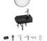 Комплект 6 в 1 Wellsee Lavinia Boho Bathroom Sink накладная/подвесная раковина 40x24 см 20219773R 1