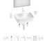 Комплект 7 в 1 Wellsee Lavinia Boho Bathroom Sink накладная раковина 48x37 см 3331110 20219352R 1
