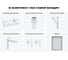 Комплект 6 в 1 Wellsee Lavinia Boho Bathroom Sink накладная/подвесная раковина 37x18 см 20219516R 12