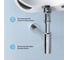 Комплект 7 в 1 Wellsee Lavinia Boho Bathroom Sink накладная/подвесная раковина 40x24 см 20219776R 11