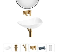 Набор Wellsee 5 в 1 Nexus Flex накладная раковина 60x42 см 32340300 20218645R