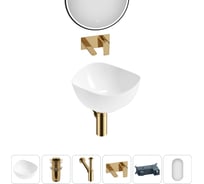 Набор Wellsee 5 в 1 Nexus Flex накладная раковина 38x36 см 32340100 20218629R