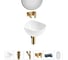 Набор Wellsee 5 в 1 Nexus Flex накладная раковина 38x36 см 32340100 20218629R 1