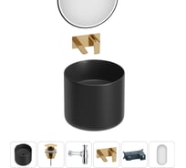 Набор Wellsee 5 в 1 M1 Limited Edition подвесная раковина 45x45 см 20219013R