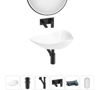 Набор Wellsee 5 в 1 Nexus Flex накладная раковина 60x42 см 32340300 20218644R