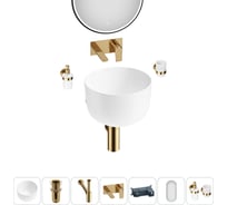 Набор Wellsee 6 в 1 Fontenay Paris накладная раковина 39x39 см 3233 20218665R