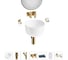 Набор Wellsee 6 в 1 Fontenay Paris накладная раковина 39x39 см 3233 20218665R 1