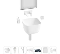 Набор Wellsee 6 в 1 Fontenay Paris накладная раковина 37x37 см 3233 20218658R