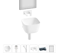 Набор Wellsee 5 в 1 Fontenay Paris накладная раковина 37x37 см 3233 20218654R