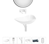 Набор Wellsee 5 в 1 Nexus Flex накладная раковина 60x42 см 32340300 20218646R