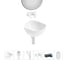 Набор Wellsee 5 в 1 Nexus Flex накладная раковина 38x36 см 32340100 20218630R 1