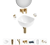 Набор Wellsee 6 в 1 Nexus Flex накладная раковина 38x36 см 32340100 20218633R