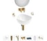 Набор Wellsee 6 в 1 Nexus Flex накладная раковина 38x36 см 32340100 20218633R 1