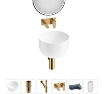 Набор Wellsee 5 в 1 Fontenay Paris накладная раковина 39x39 см 3233 20218661R