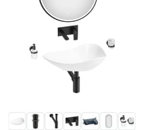 Набор Wellsee 6 в 1 Nexus Flex накладная раковина 60x42 см 32340300 20218648R