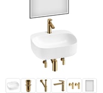 Набор Wellsee 6 в 1 Ideal накладная раковина 50x42 см 326906000, 18 20218709R