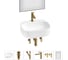 Набор Wellsee 6 в 1 Ideal накладная раковина 50x42 см 326906000, 18 20218709R 1