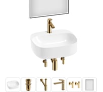 Набор Wellsee 6 в 1 Ideal накладная раковина 50x42 см 326902000, 18 20218701R