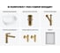 Набор Wellsee 6 в 1 Ideal накладная раковина 50x42 см 326902000, 18 20218701R 12