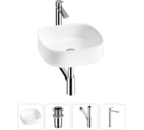 Комплект 4 в 1 Lavinia Boho Bathroom Sink накладная раковина 42x42 см 3331108 20215452R