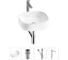 Комплект 4 в 1 Lavinia Boho Bathroom Sink накладная раковина 42x42 см 3331108 20215452R 1