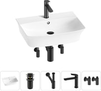 Комплект 5 в 1 Lavinia Boho Bathroom Sink накладная/подвесная раковина 55x42 см 20216790R