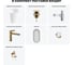 Комплект Wellsee 6 в 1 Lavinia Boho Bathroom Sink напольная раковина 50x45x88,5 см 33 20219407R 12