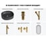 Набор Wellsee 6 в 1 Belle Spa 2.0 накладная раковина 45x42 см 33580 20218429R 12