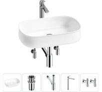 Комплект 5 в 1 Lavinia Boho Bathroom Sink накладная раковина 55x40 см 3331108 20215472R