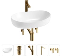 Комплект 5 в 1 Lavinia Boho Bathroom Sink накладная раковина 63x42 см 3331111 20215522R