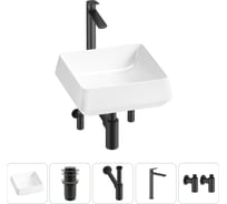 Комплект 5 в 1 Lavinia Boho Bathroom Sink накладная раковина 38x38 см 3331110 20215425R
