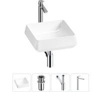 Комплект 4 в 1 Lavinia Boho Bathroom Sink накладная раковина 38x38 см 3331110 20215420R