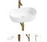 Комплект 4 в 1 Lavinia Boho Bathroom Sink накладная раковина 55x32 см 3331109 20215815R 1