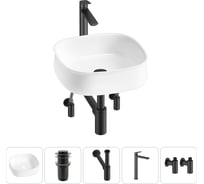 Комплект 5 в 1 Lavinia Boho Bathroom Sink накладная раковина 42x42 см 3331108 20215457R