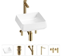 Комплект 5 в 1 Lavinia Boho Bathroom Sink накладная раковина 38x38 см 3331110 20215426R