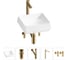 Комплект 5 в 1 Lavinia Boho Bathroom Sink накладная раковина 38x38 см 3331110 20215426R 1
