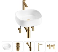 Комплект 5 в 1 Lavinia Boho Bathroom Sink накладная раковина 42x42 см 3331108 20215458R