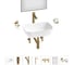 Комплект 7 в 1 Lavinia Boho Bathroom Sink накладная раковина 46x33 см 3331110 20219319R 1