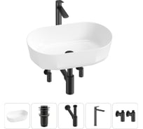 Комплект 5 в 1 Lavinia Boho Bathroom Sink накладная раковина 55x32 см 3331109 20215818R