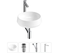 Комплект 4 в 1 Lavinia Boho Bathroom Sink накладная раковина 38x38 см 3331110 20215388R