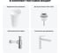 Комплект Wellsee 4 в 1 Lavinia Boho Bathroom Sink напольная раковина 50x45x89 см 3331 20215535R 3